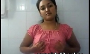 Indian girl showing her titties on cam
