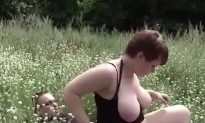 German Teen BBW Hooker realize fucked Outdoor for Resource by Foreign