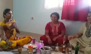 Village Aunties enjoying party with wine than screwing with her husbands... HD