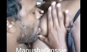 Indian Shemale Accompany Manusha'_s boobs coarse sucked by a client