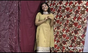 Rupali Indian Unfocused Forth Shalwar Suit Stripping Play the part