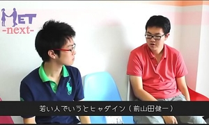 Filthy Chinese Gay "_ Satoru Cho (Tehu) "_ is ejaculation during an interview .