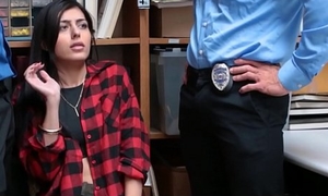 Hot Teenager Stopped up Nicking Fucked By Two Officers